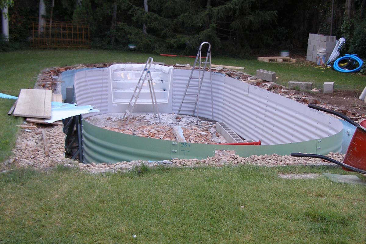 Construcción de piscina en chalet particular